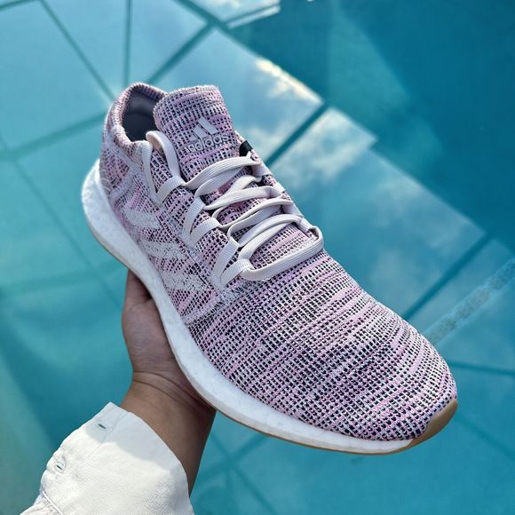 WOMEN'S adidas PureBoost Go Running Shoes Orchid Tint B75824 Size 11 - Picture 4 of 10